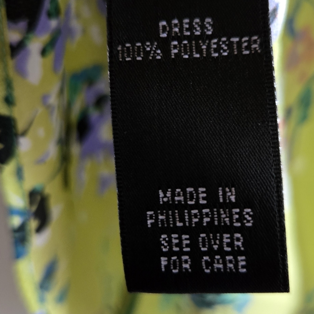 AGB Green and Purple Sleeveless Sundress - Picture 5 of 5
